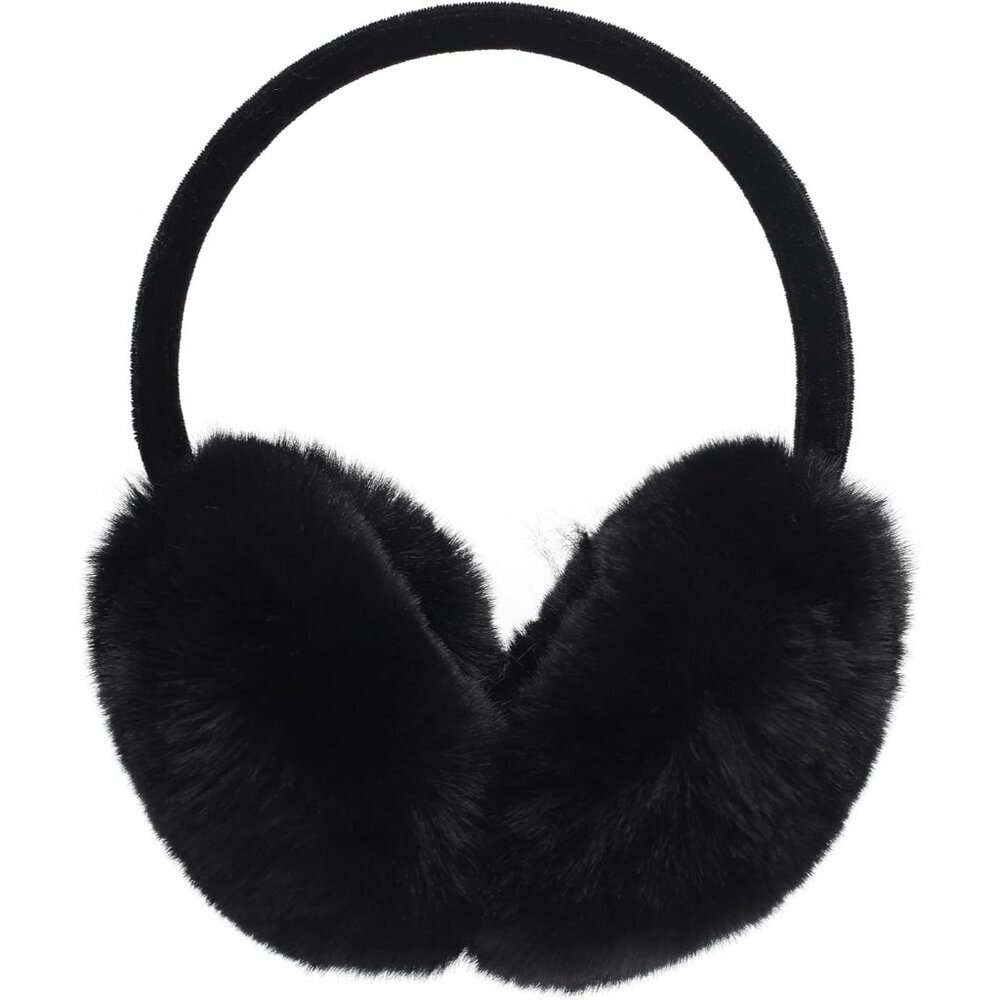 Womens Girls Winter Fashion Adjustable Faux Fur EarMuffs Ear Warmers
